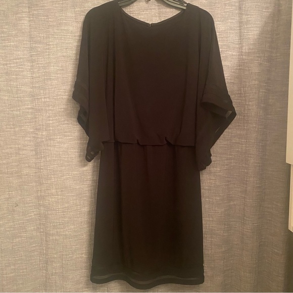 Jessica Howard Black 3/4 Sleeve Sheath Dress Women’s Size 10 - Picture 4 of 13